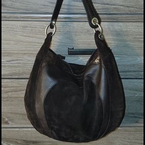 Banana Republic brown suede shoulder bag